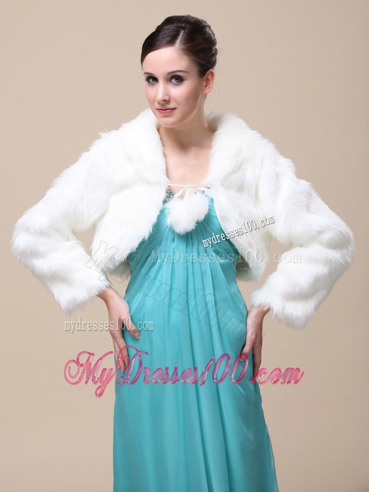 Low Price Rabbit Fur Special Jacket In Ivory With High-neck