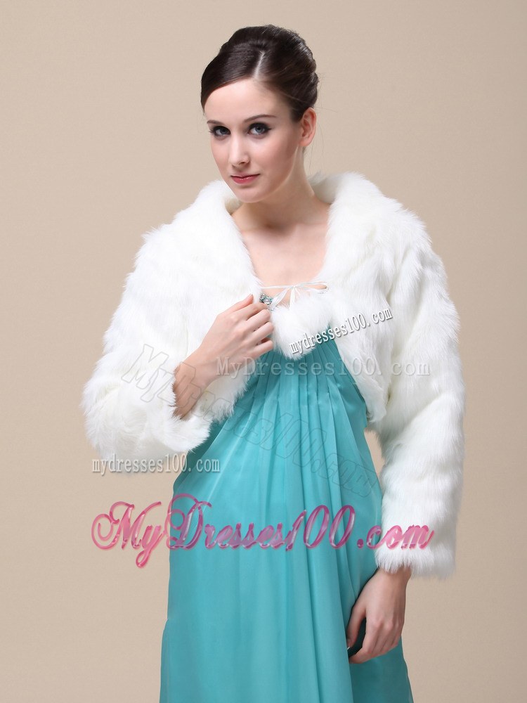 Low Price Rabbit Fur Special Jacket In Ivory With High-neck