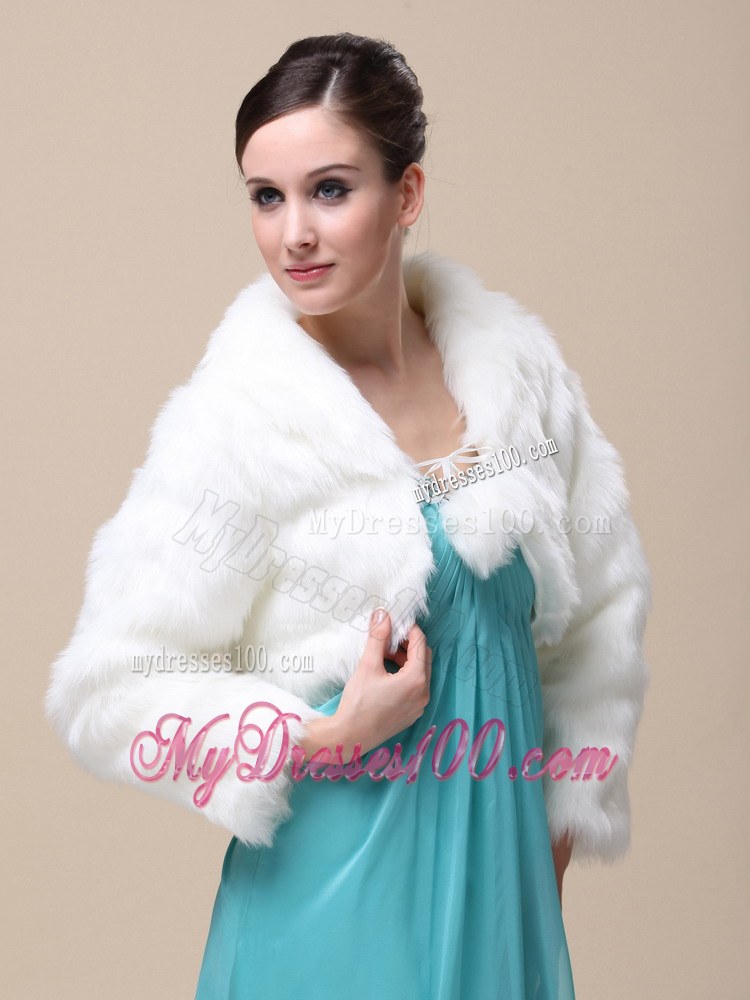 Low Price Rabbit Fur Special Jacket In Ivory With High-neck