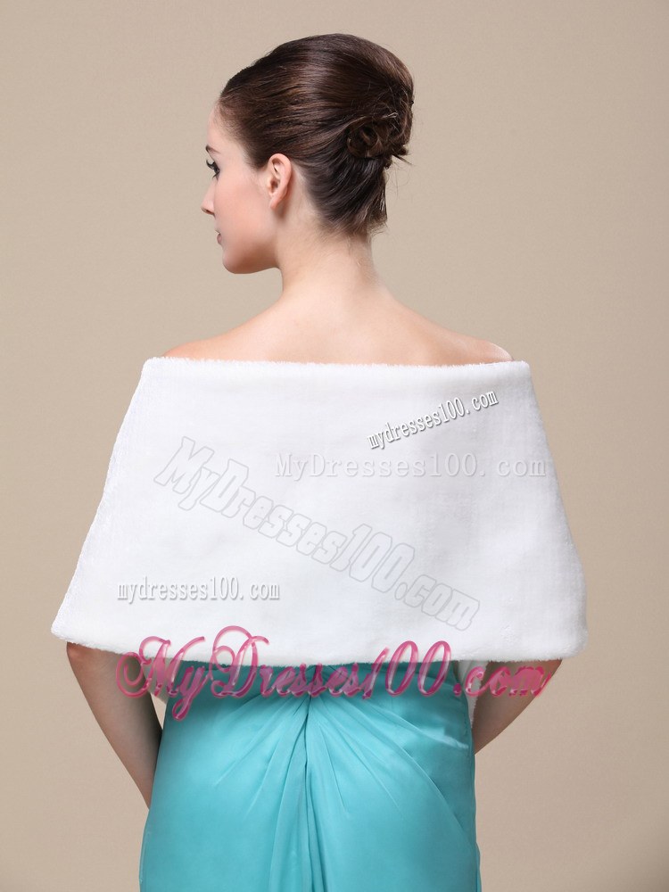 Luxurious Faux Fur Special Occasion / Wedding Shawl On Sale