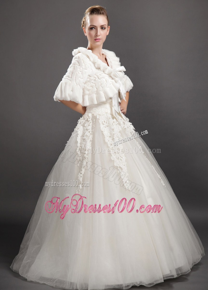 Luxurious Fold-over Collar Half Sleeves Jacket