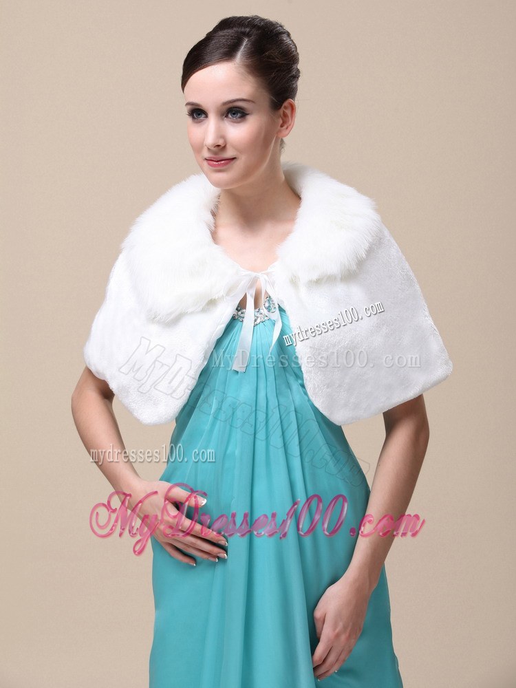 Top Selling High Quality Instock Special Occasion Wedding / Bridal Shawl With Fold-over Collar