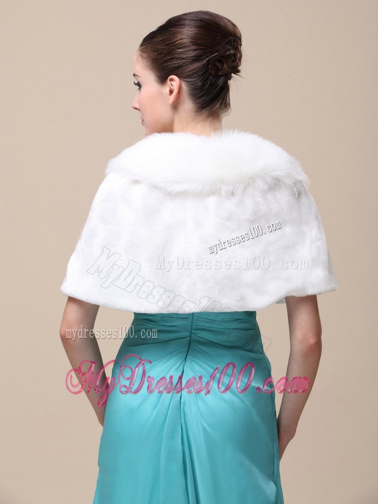 Top Selling High Quality Instock Special Occasion Wedding / Bridal Shawl With Fold-over Collar