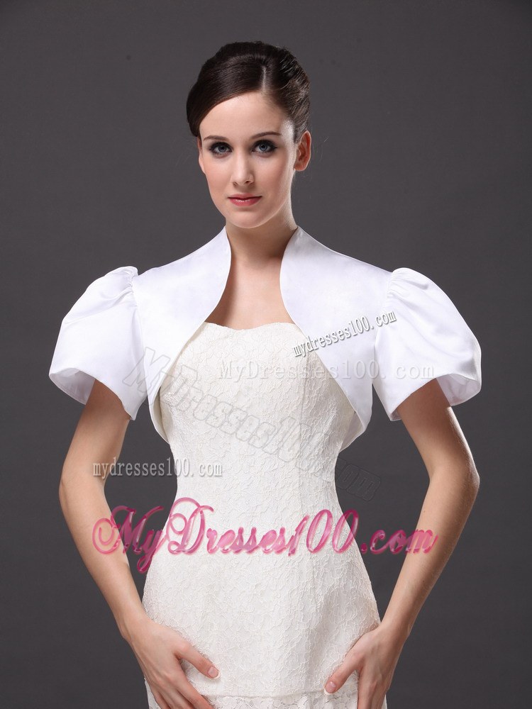 White Satin Jacket For Wedding Party and Other Occasion