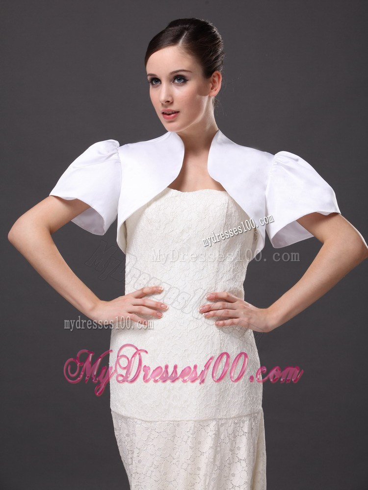White Satin Jacket For Wedding Party and Other Occasion