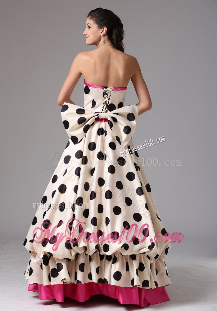 Stylish Princess Multi-color 2013 Prom Dresses With Bows Strapless
