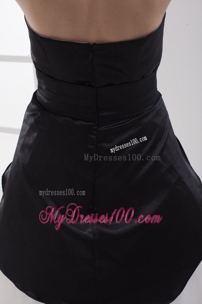 A-line Sweetheart High-low Pick-ups Wedding Dress