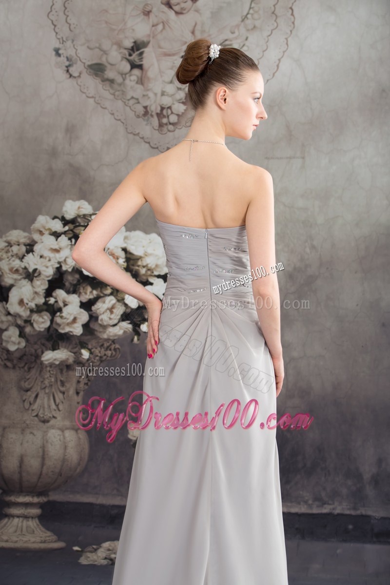 Beaded Strapless Empire Prom Dress With Brush For 2013 Spring