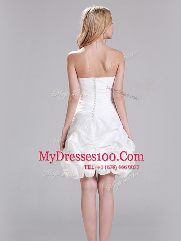 Free and Easy Sleeveless Ruffles Zipper Bridal Gown