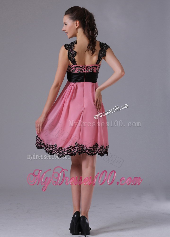 2013 Violet Red A-line Straps Appliques Decorate Prom Cocktail Dress