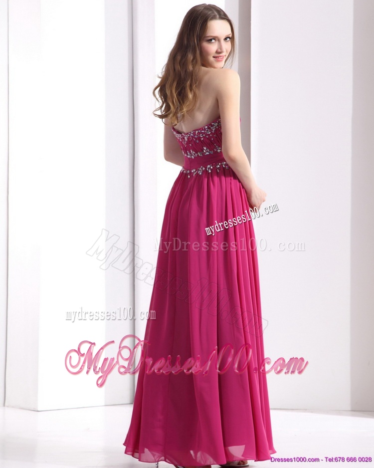 Sophisticated Strapless Floor Length 2016 Evening Dress with Beading