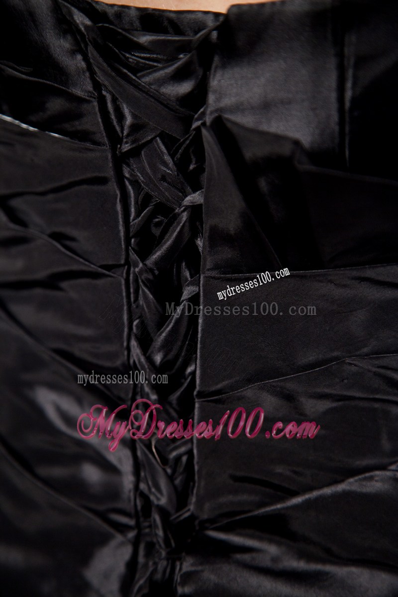 Mysterious Black Empire Dresses for Prom with Side Slit