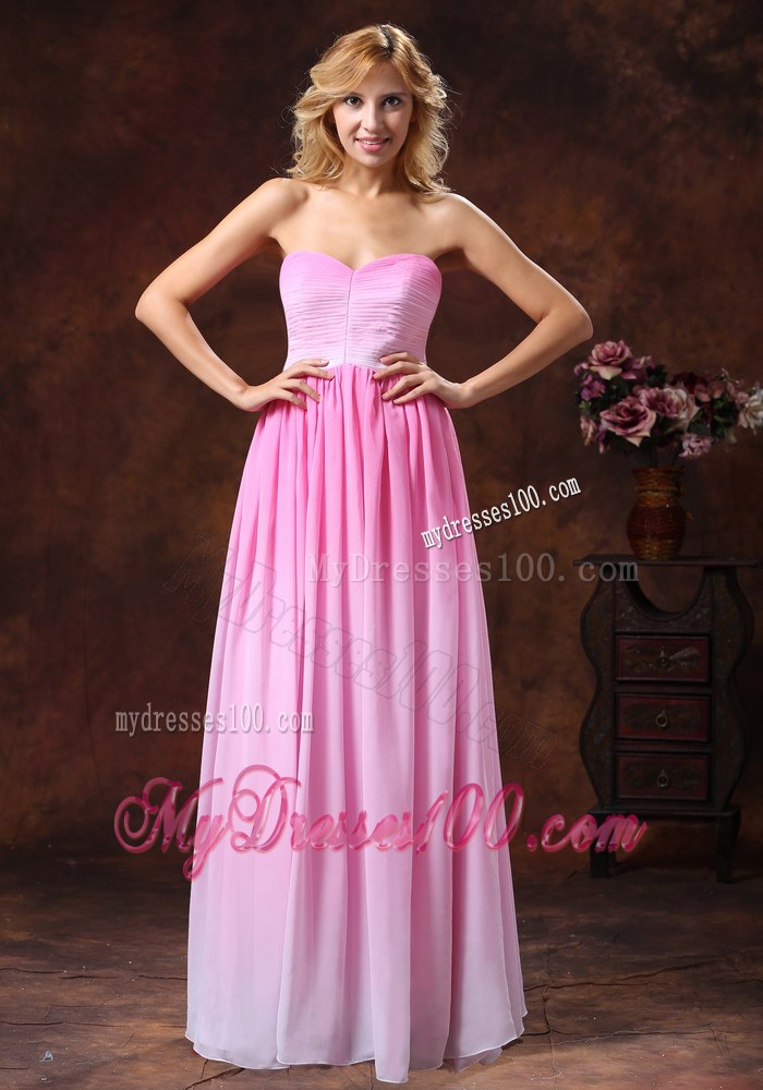 Ombre Color Sweetheart Chiffon Prom Dress For New Arrival