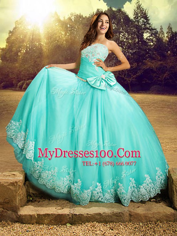 Apple Green Sleeveless Tulle Lace Up 15 Quinceanera Dress for Military Ball and Sweet 16 and Quinceanera