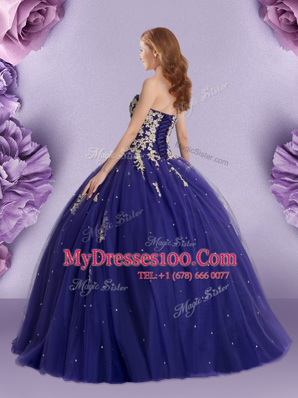 Cute Sleeveless Lace Up Floor Length Beading Sweet 16 Dresses