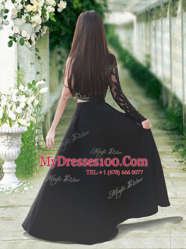 Best Selling One Shoulder Long Sleeves Lace Zipper Flower Girl Dresses for Less