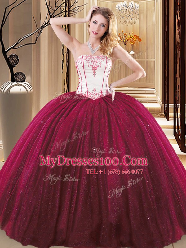 Edgy Floor Length Ball Gowns Sleeveless Wine Red 15 Quinceanera Dress Lace Up