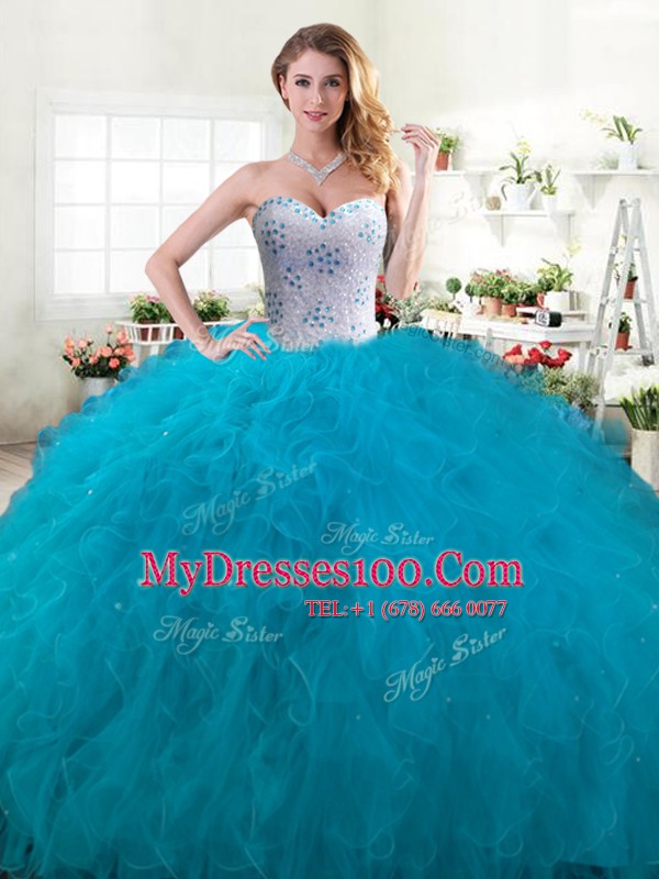 New Arrival Sweetheart Sleeveless Lace Up 15 Quinceanera Dress Fuchsia Tulle