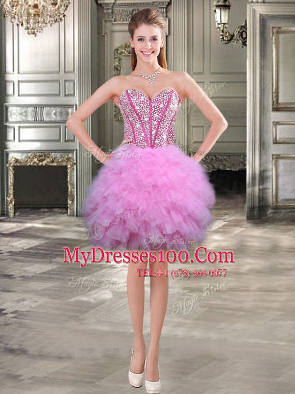 Fantastic Three Piece Tulle Sleeveless Floor Length Sweet 16 Quinceanera Dress and Beading