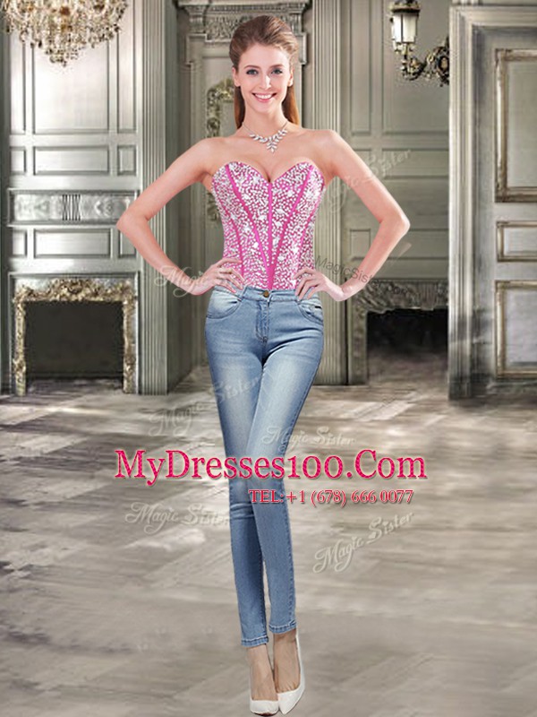 Fantastic Three Piece Tulle Sleeveless Floor Length Sweet 16 Quinceanera Dress and Beading